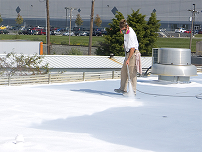 Applying Energy Efficient Roof Coating